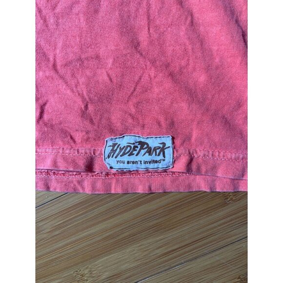 Pure Atlanta Coral Orange Hyde Park Graphic Tee Shirt You Aren’t Invited Small - Picture 5 of 9